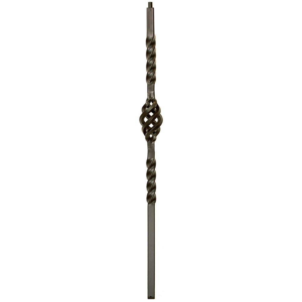 NEWL-BASK48 2450 - Single Basket Iron Newel