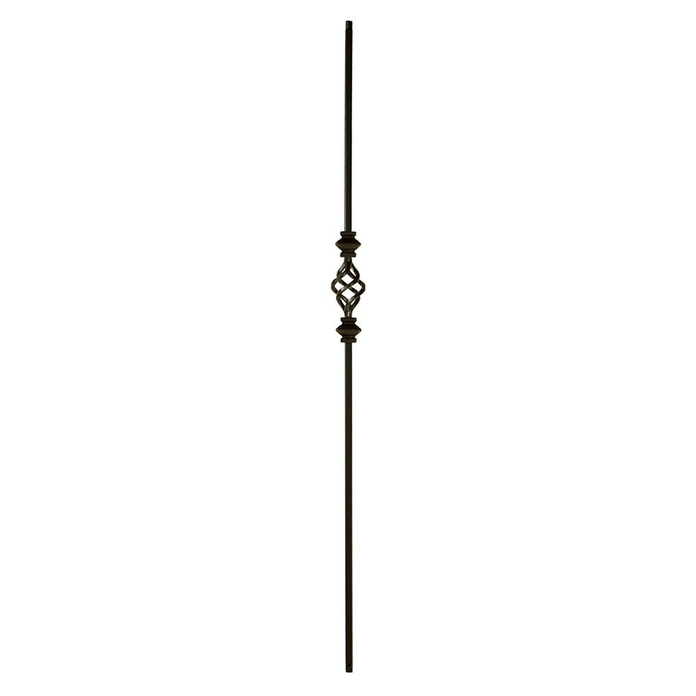 2KNUC1BASK44 - 2558 Double Knuckle - Single Basket Iron Baluster