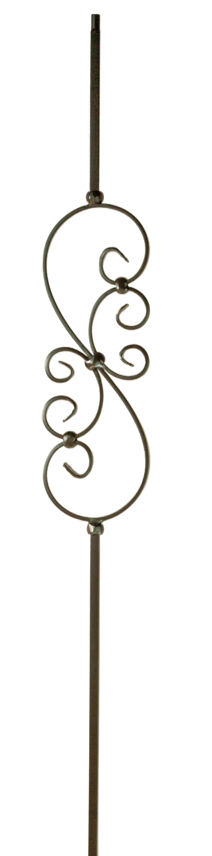 M50144 2585 Small Scroll Iron Baluster