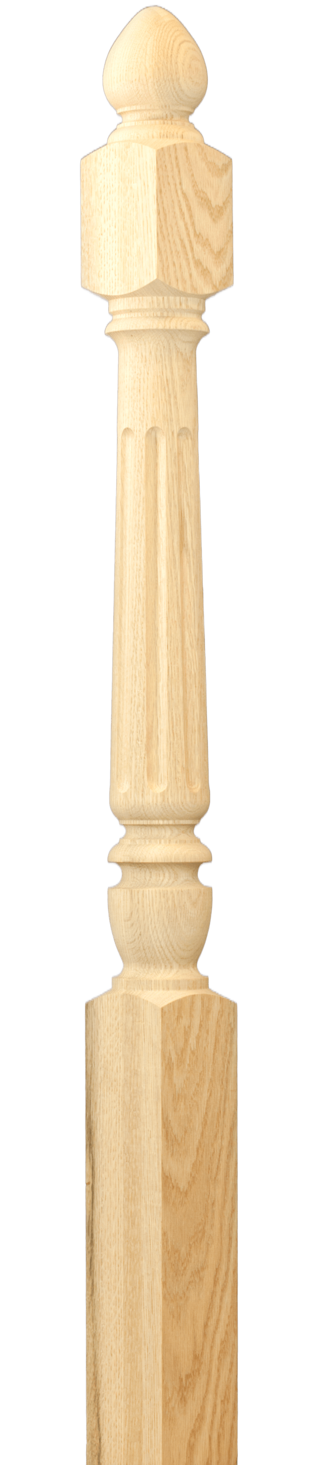 C-4285 Chippendale (Flute) Angle / Landing Newel