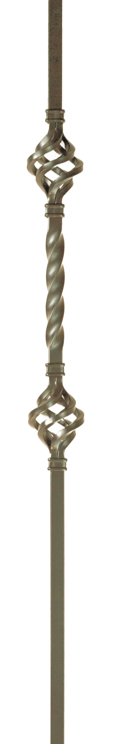 MEGA-2BASK 2853 MEGA Double Basket Iron Baluster
