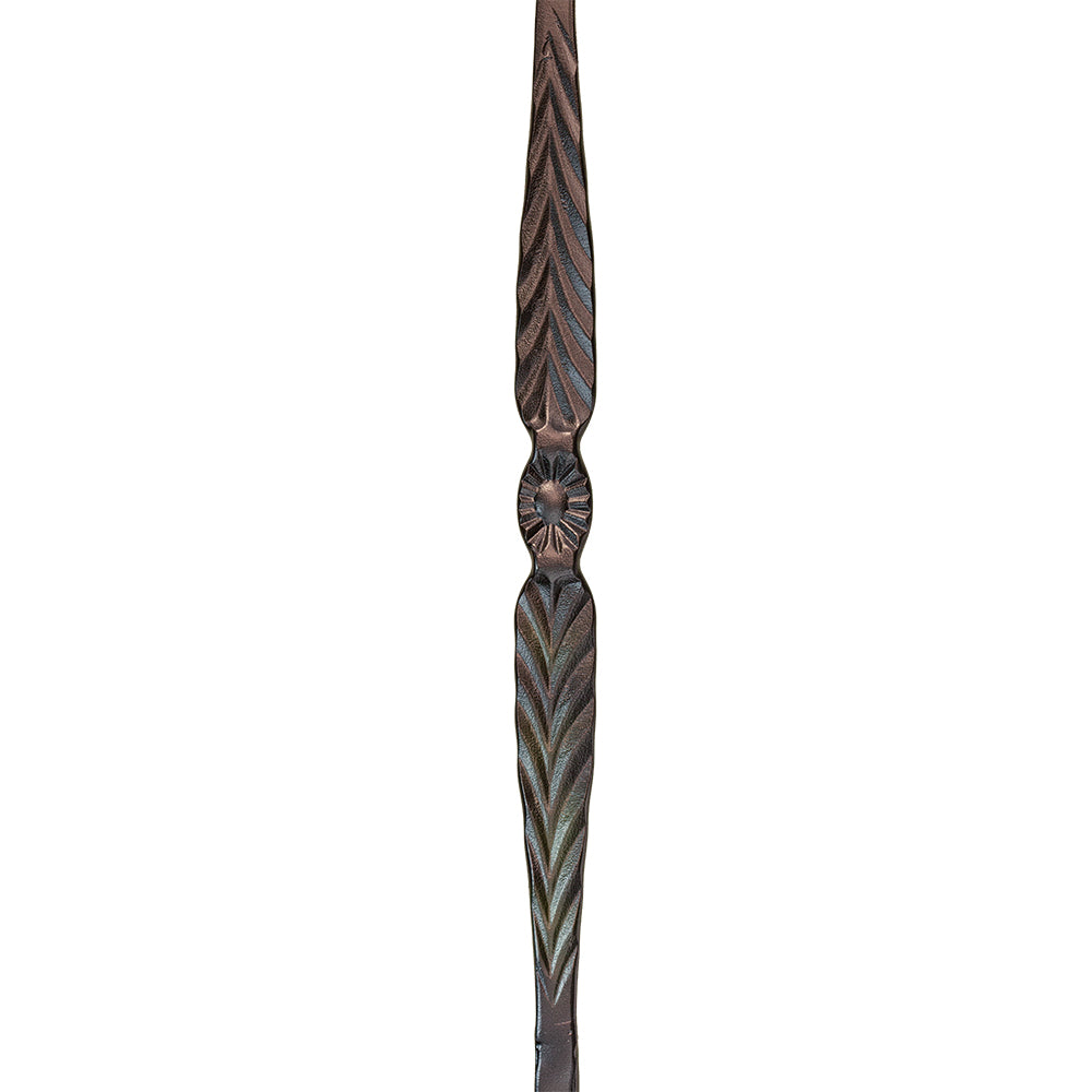 M10044 2996 Flowers & Arrows Iron Baluster