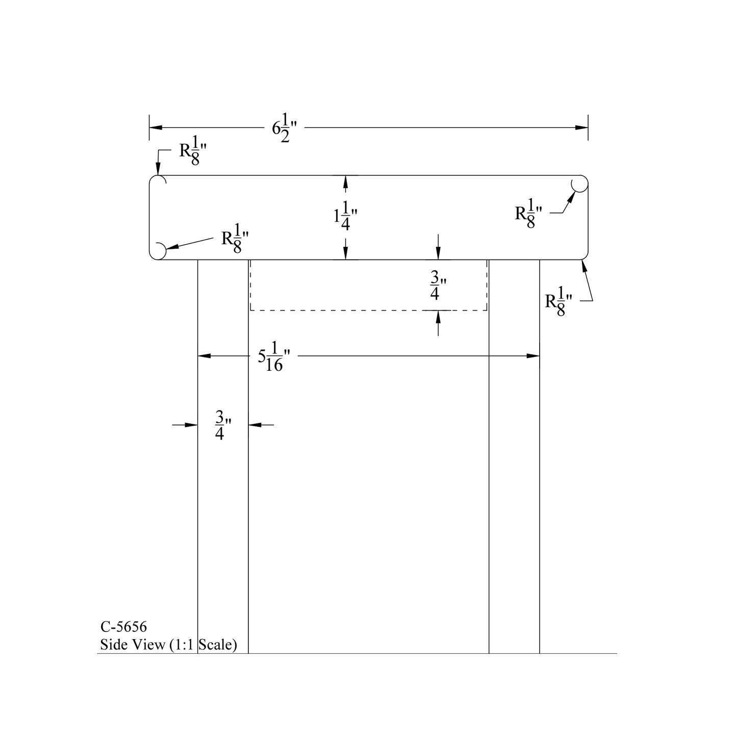 C-5656 Craftsman Box Newel with cap