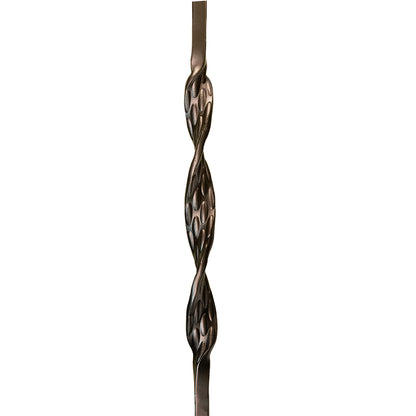 M8044 2962 Double Ribbon Single Basket Iron Baluster