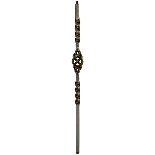 NEWL-BASK48 2450 - Single Basket Iron Newel