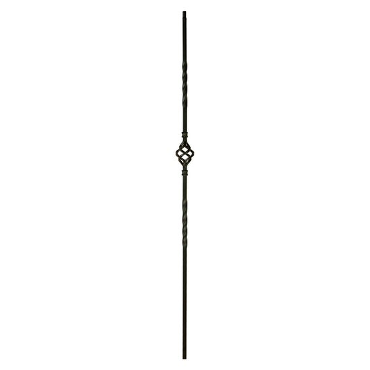1BASK44 2552 Single Basket Iron Baluster