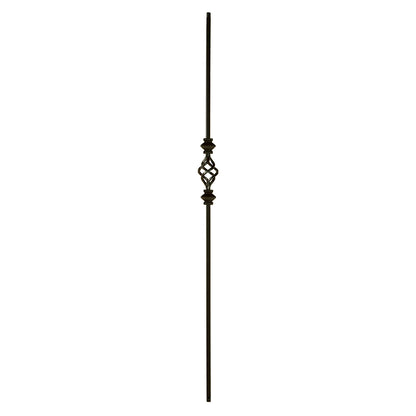 2KNUC1BASK44 - 2558 Double Knuckle - Single Basket Iron Baluster