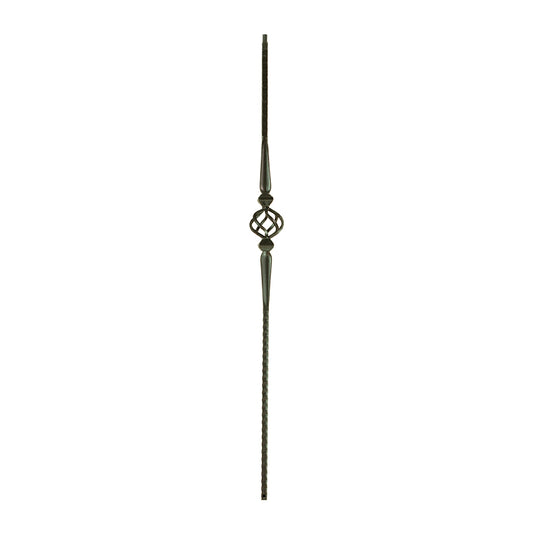 M16044 2572 Single Basket with Spoons Iron Baluster