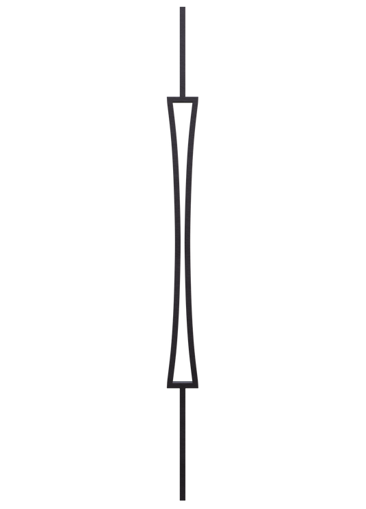 M434 2678 Hourglass Panel Iron Baluster