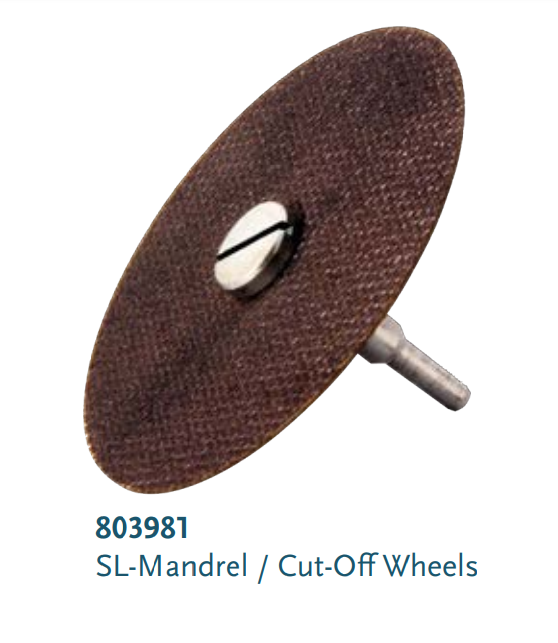 SL- Package Mandrel and Two Cut-Off Wheels