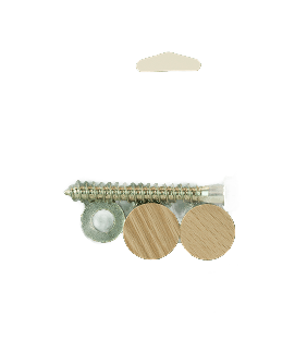 C-3301 Rail and Post Fastener with 1" Flush Mount Plugs