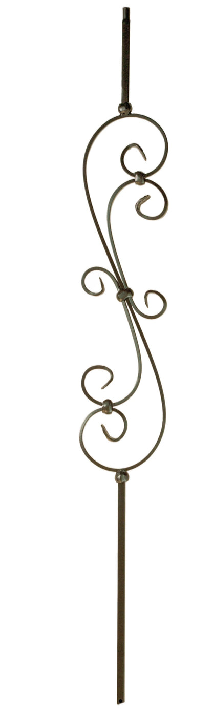 M60144 2581 Skinny Scroll Iron Baluster
