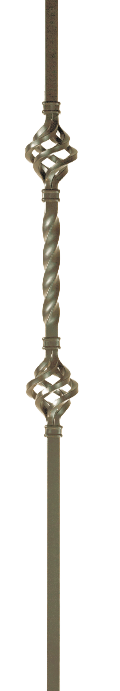 MEGA-2BASK 2853 MEGA Double Basket Iron Baluster