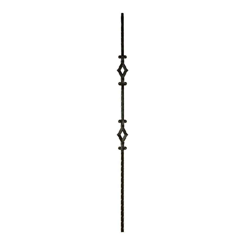 M13444 2761 Double Window Iron Baluster