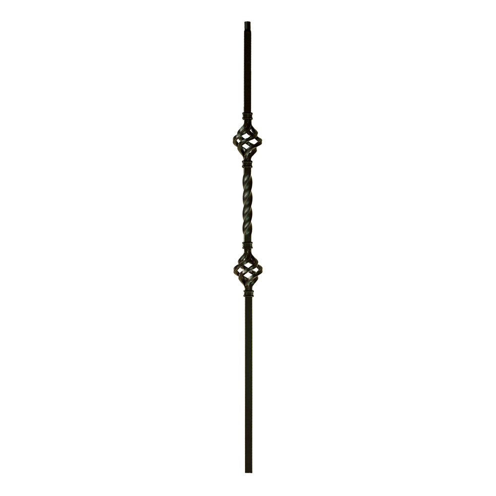 MEGA-2BASK 2853 MEGA Double Basket Iron Baluster