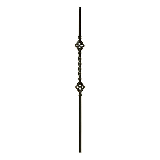 MEGA-2BASK 2853 MEGA Double Basket Iron Baluster