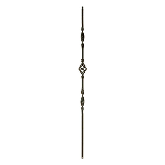 M8044 2962 Double Ribbon Single Basket Iron Baluster