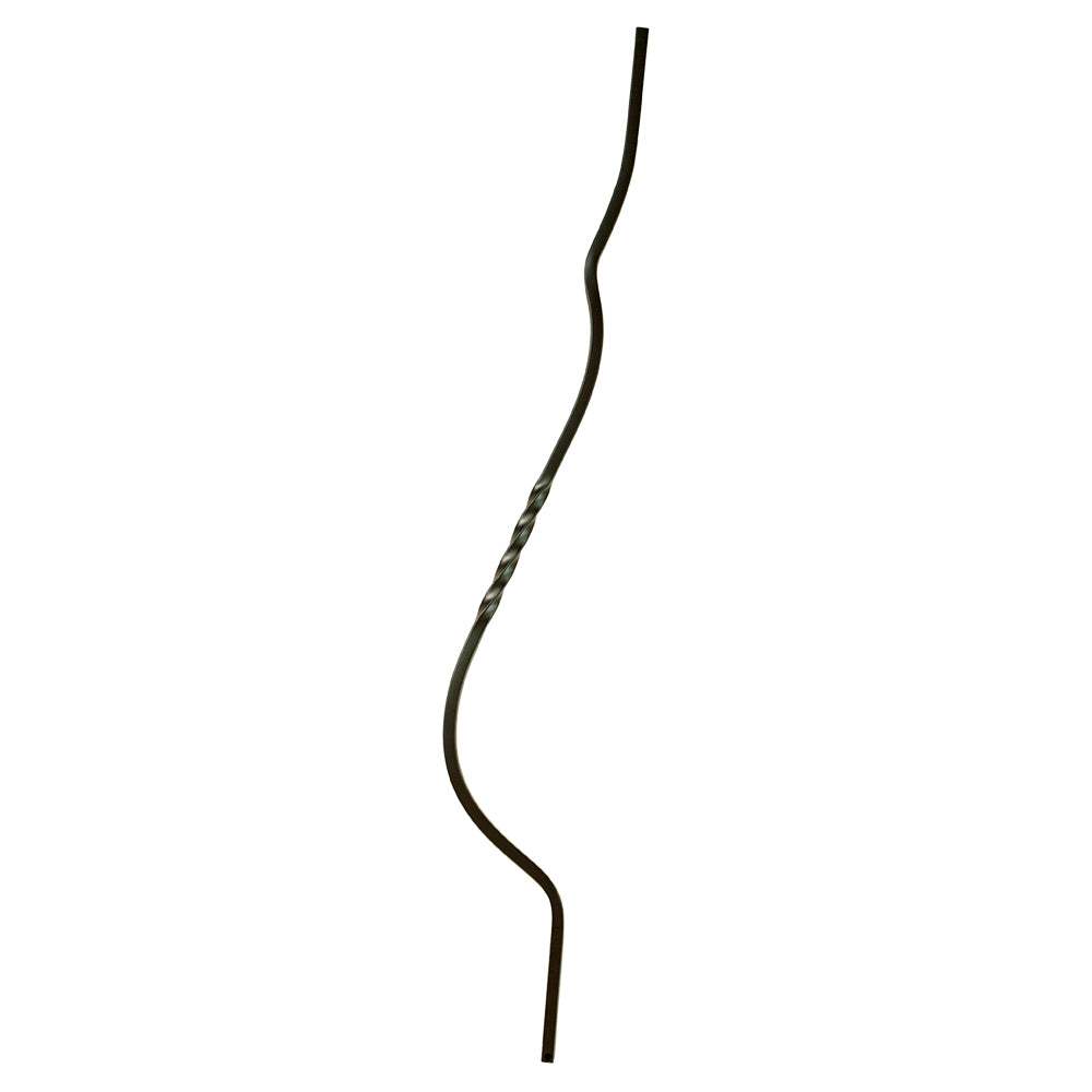 1TW40-BLY 2987 Single Twist Belly Iron Baluster