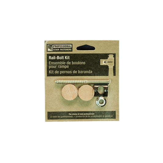 C-3302 Rail Bolt Fastener with 1" Flush Mount Plugs