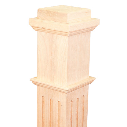C-4091-F Fluted Panel Box Newel