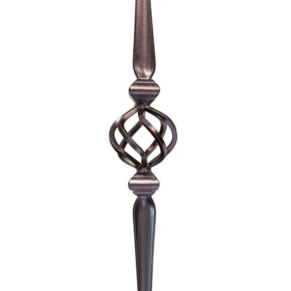 M16044 2572 Single Basket with Spoons Iron Baluster
