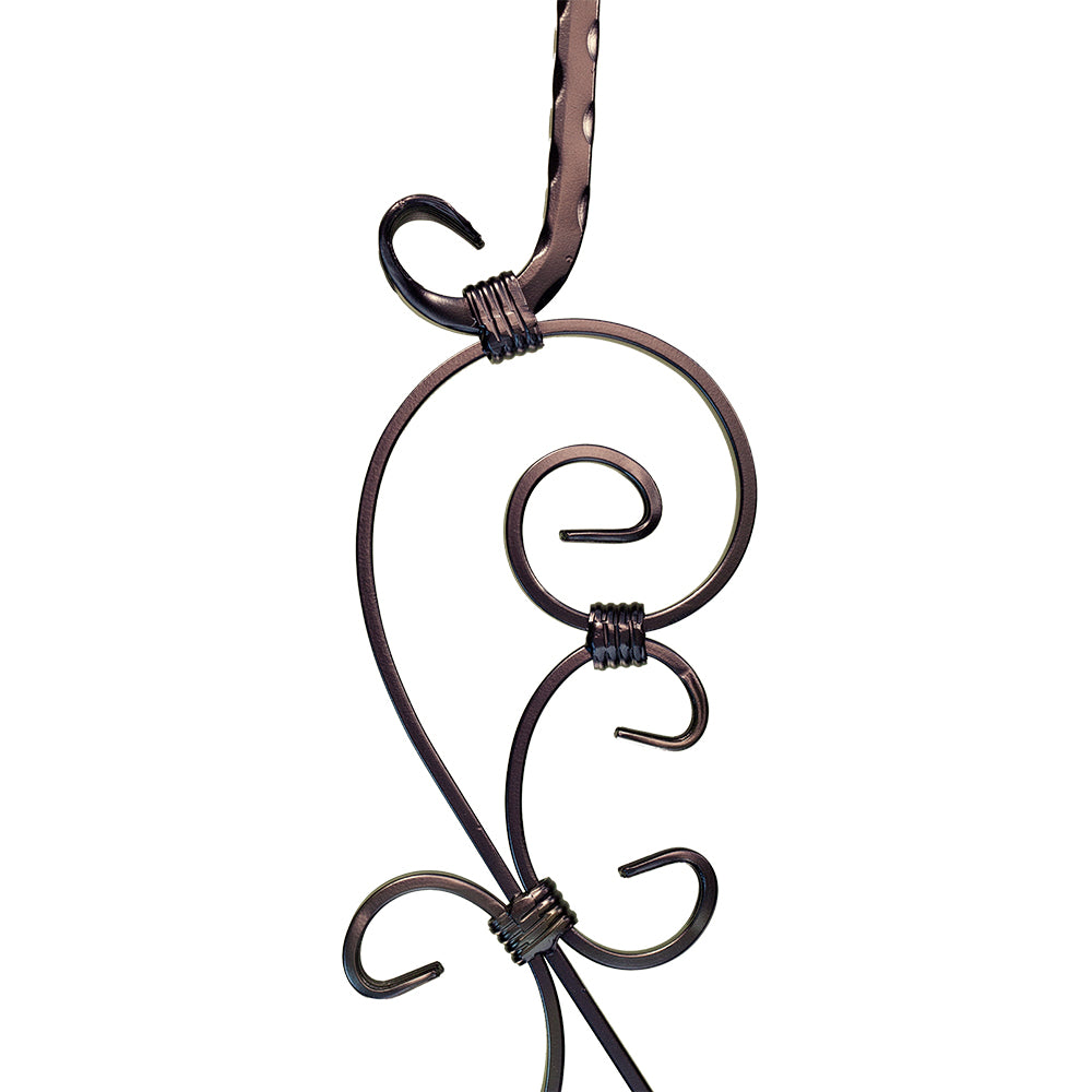 M30344 2797 Three Piece Scroll Iron Baluster