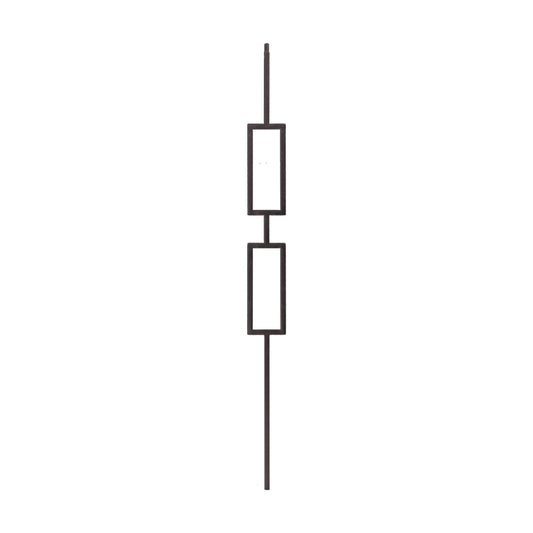 M438 2671 Double Square Panel Iron Baluster