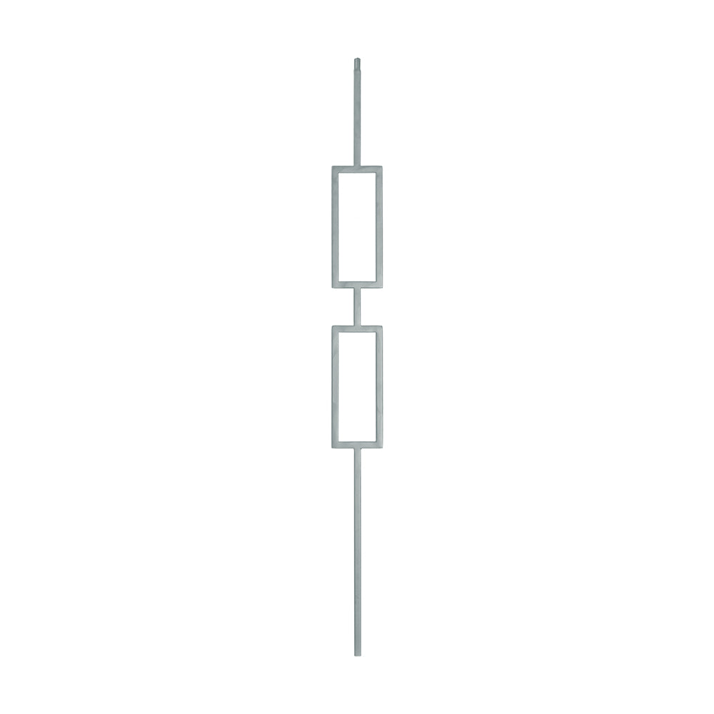 M438 2671 Double Square Panel Iron Baluster