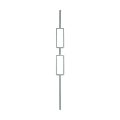 M438 2671 Double Square Panel Iron Baluster
